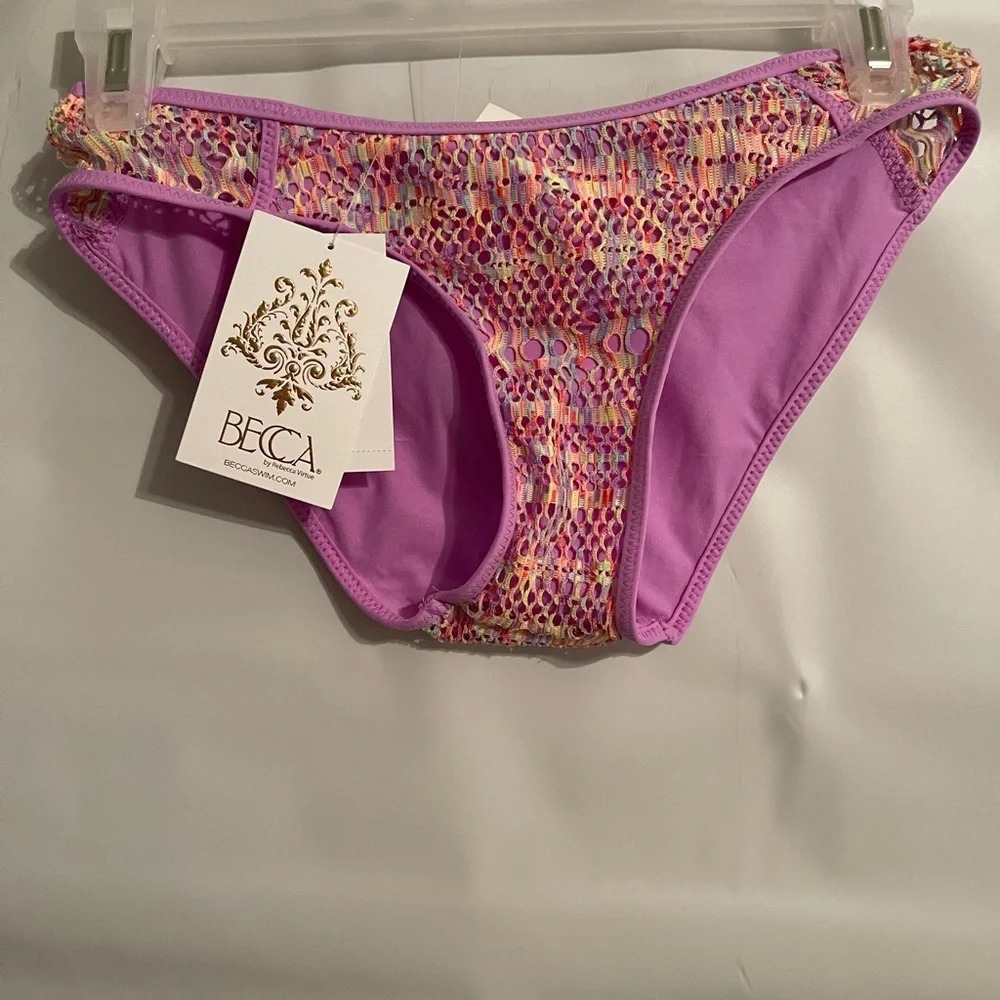 Becca Swimwear Adela Tab Side Hipster Bikini Bottom - Picture 4 of 6